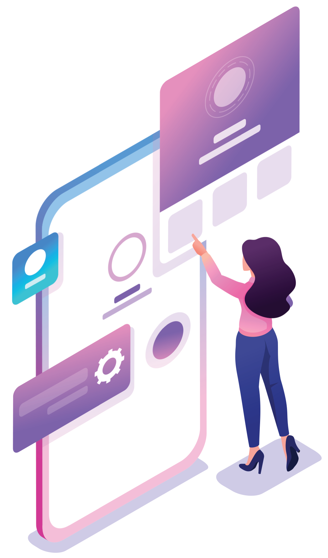 Person studying financial charts